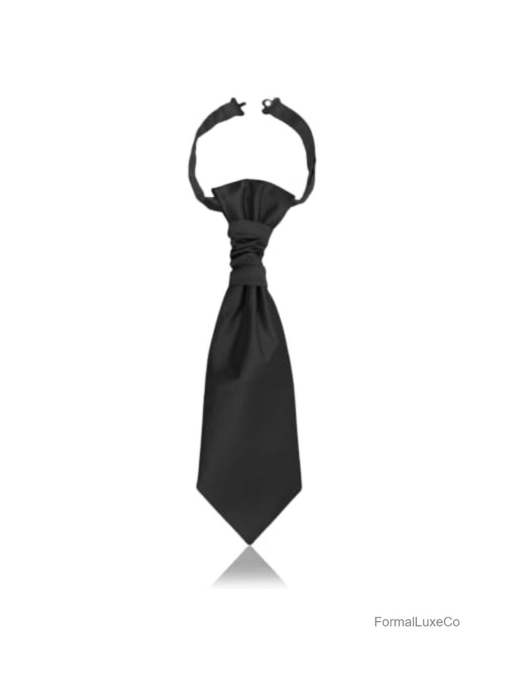 Pre-Tied Ascot Tie Men's Neck Tie Polyester Adjustable Cravat